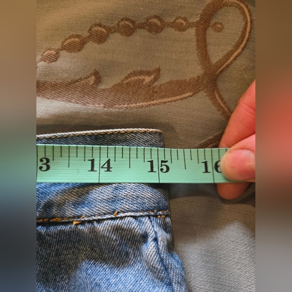 VINTAGE!! Quepasa | Embroidered Denim Skort, Size 9-10 (Made Small) - Picture 7 of 10